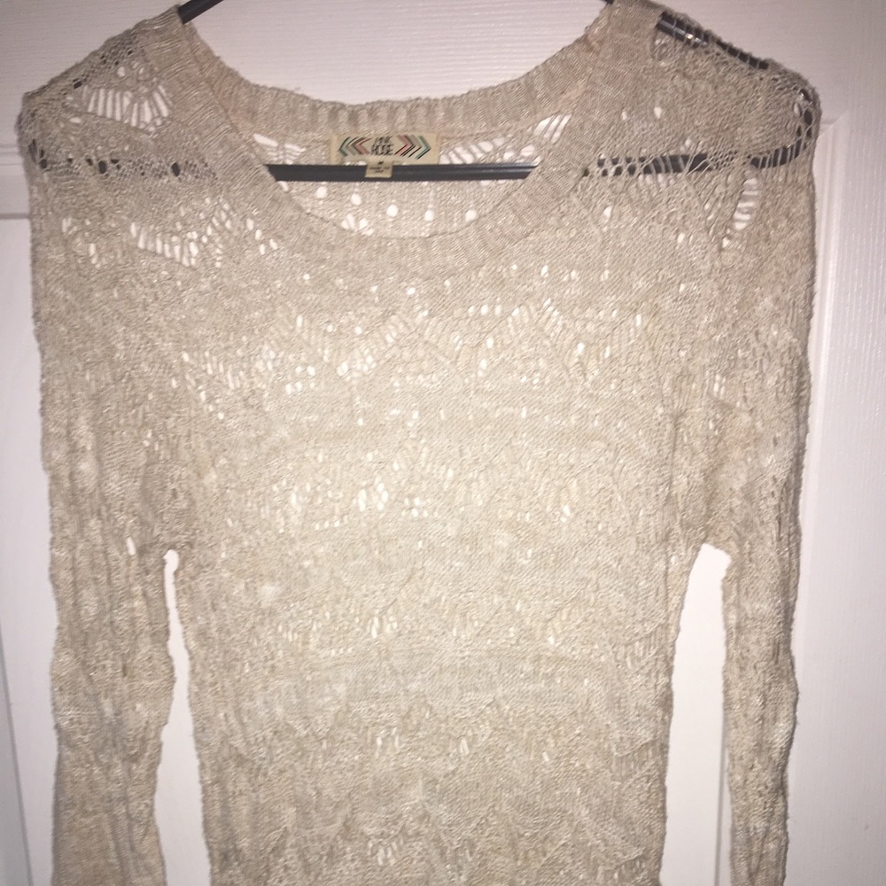 Cream knit sweater